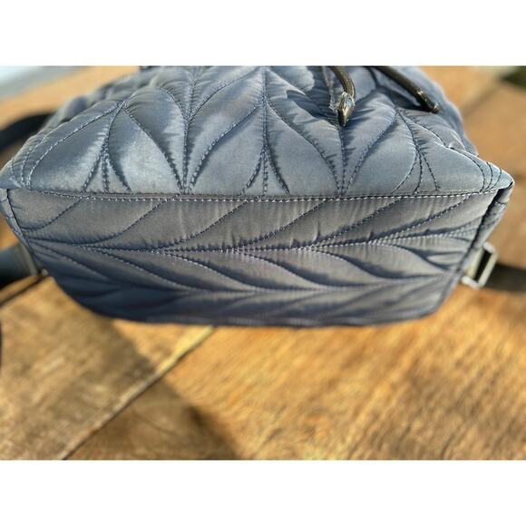 Kate Spade Ellie Large Flap Quilted Backpack in Quilted Navy - Picture 6 of 8